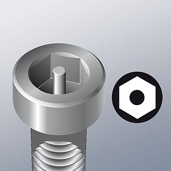 Бита Hex BO WERA 840/1 Z 1/4" 4,0 мм 1 шт. с отверстием (05056344001)