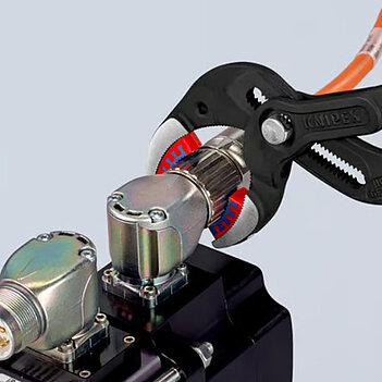 Кліщі переставні KNIPEX Cr-V 250 мм з кнопковим фіксатором (81 11 250)