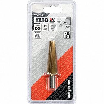 Свердло по металу Yato HSS-TiN 10-20 мм 1 шт (YT-44745)