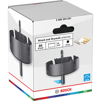 Коронка по дереву Bosch BiMetal Wood and Drywall 86 мм (2608594501)