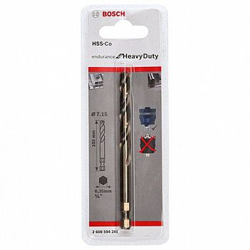 Сверло центрирующее Bosch HSS-Co 7,15x105мм 1шт (2608594261)