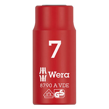 Головка торцева 6-гранна діелектрична WERA 8790 A VDE 1/4" 7 мм (05005934001) Головка торцева 6-гранна діелектрична WERA 8790 A VDE 1/4" 7 мм (05005934001)