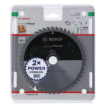 Диск пильный по дереву Bosch Standard for Wood 165x20х1,0мм (2608837687)