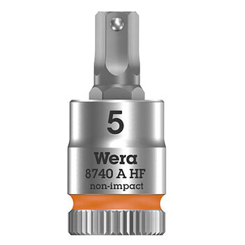 Головка торцева з бітою Hex WERA Zyklop 8740 A HF 1/4" 5 мм з фіксувальною функцією (05003335001) Головка торцева з бітою Hex WERA Zyklop 8740 A HF 1/4" 5 мм з фіксувальною функцією (05003335001)