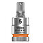 Головка торцева з бітою Hex WERA Zyklop 8740 A HF 1/4" 5 мм з фіксувальною функцією (05003335001)