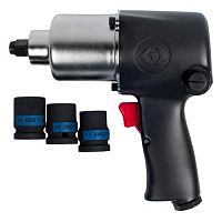 Гайковерт пневматический King Tony 1/2" + 3 торцевые головки (P33421-040B)