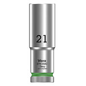 Головка торцевая 6-гранная удлиненная WERA 8790 HMC Deep Cr-V 1/2" 21 мм (05004561001)