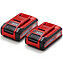 Аккумулятор Li-Ion Einhell Power-X-Change Plus Twinpack 18,0В 3,0 А/ч 2 шт. (4511631)