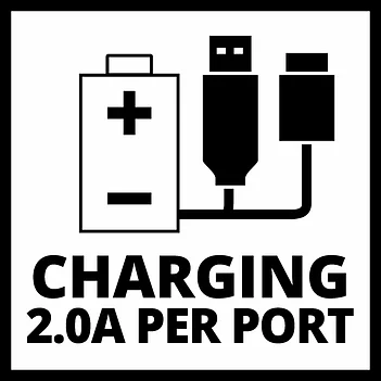 Акумуляторний адаптер живлення Einhell TC-CP 18 Li USB A/C-Solo (4514148)