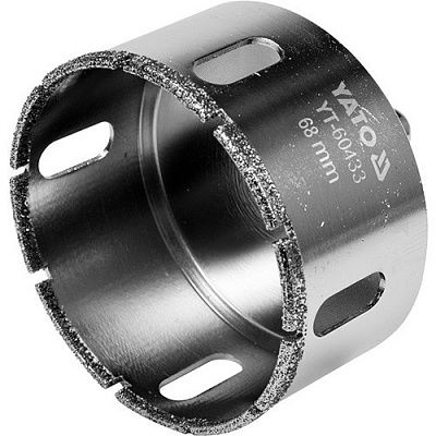 Коронка по керамике алмазная Yato 68мм (YT-60433) - купить с