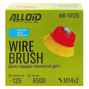 Щетка проволочная Alloid 125 мм (WB-10125)
