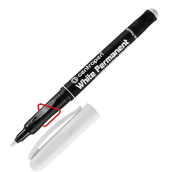 Маркер столярный Centropen 2686 белый (057282)