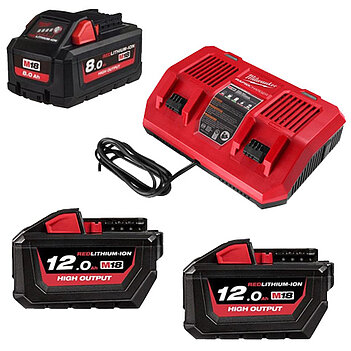 Аккумулятор Li-Ion Milwaukee M18 HNRGO1-823 18,0В 3 шт. + зарядное устройство (4932492933)