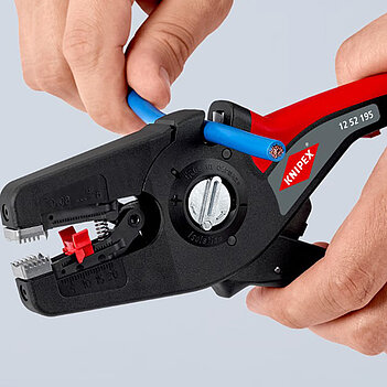 Клещи для снятия изоляции KNIPEX PreciStrip16 195 мм автоматические  (12 52 195)
