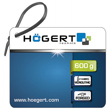 Молоток муляра Hoegert 600 г (HT3B033)