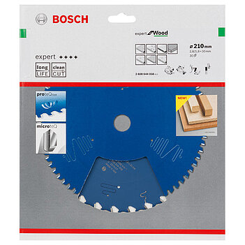 Диск пильный по дереву Bosch Expert for Wood 210x30х1,8мм (2608644058)