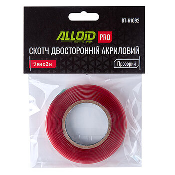 Скотч двухсторонний Alloid Pro 9мм х 2м 1 шт. (DT-61092)