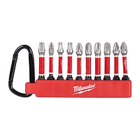 Набор бит ударных Milwaukee Shockwave 1/4" 10 шт. (4932500397)