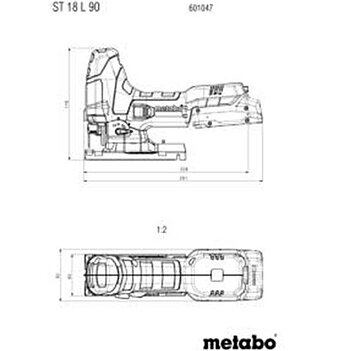 Лобзик аккумуляторный Metabo ST 18 L 90 (601047850) - без аккумулятора и зарядного устройства