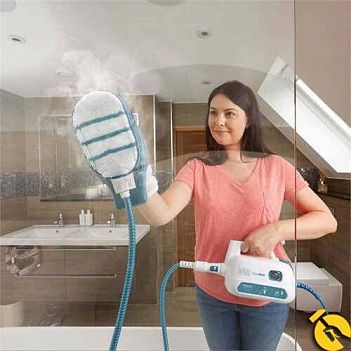 Пароочиститель SteamMitt™ Pro Black&Decker + аккумуляторный пылесос (FSH10SMP+NVB115WA)