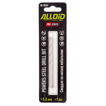 Сверло по металлу Alloid Pro HSS-Co 5,5х93 мм 1 шт. (DB-35055)