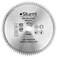 Диск пильный по дереву Sturm 305x2,0х30мм (9020-305-30-80T)