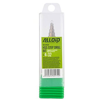Сверло по металлу Alloid HSS 4-32 мм 1 шт. (SD-0432)