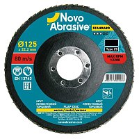 Круг пелюстковий шліфувальний NOVOABRASIVE Standard 125мм х Р80 (NS2980125)