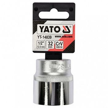 Головка торцева Spline Yato 1/2" 32 мм (YT-14839)