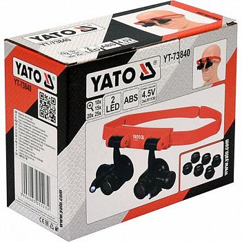 Лупы на голову с подсветкой Yato (YT-73840)