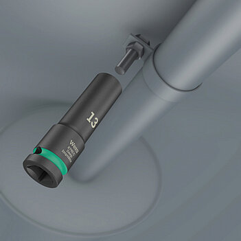 Головка торцева 6-гранна ударна подовжена WERA 8790 C Impaktor Deep 1/2" 19 мм (05004836001)