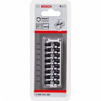 Бита Torx ударная Bosch Impact Control 1/4" T30 8шт (2608522382)