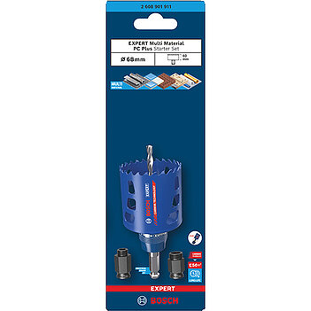 Коронка универсальная Bosch Expert Multi Material PC Plus 68 мм со стартовым набором (2608901911)