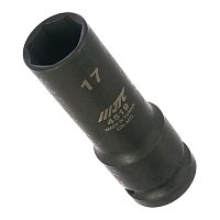 Головка торцевая 7-гранная удлиненная для колесных болтов JTC 1/2" 17мм (4519 JTC)