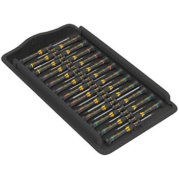 Набор отверток прецизионных WERA Kraftform Micro ESD Big Pack 1 25 шт. с антистатическим покрытием (05134019001)