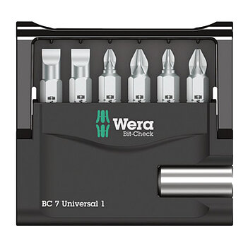 Набор бит WERA Bit-Check 7 Universal 1 1/4" 7 шт. (05056295001)