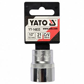 Головка торцева Spline Yato 1/2" 21 мм (YT-14833)