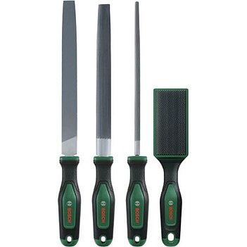 Набор напильников Bosch 200 мм со щеткой 4 шт. (1600A034GM)
