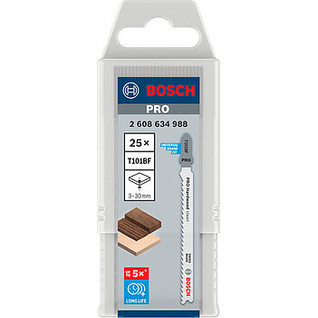 Полотно пиляльне по дереву Bosch PRO Hardwood Clean T101BF 100 мм 25 шт. (2608634988)