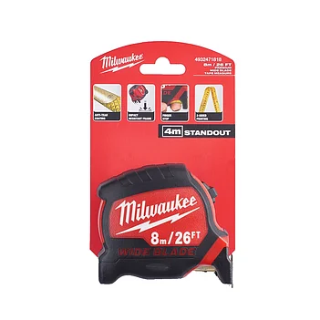 Рулетка Milwaukee WIDE BLADE 8 м (4932471818)