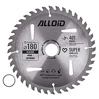 Диск пиляльний по дереву Alloid 180х25,40/22,20 мм (WS-18040)