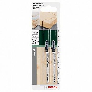 Полотно пильное по дереву Bosch Clean for Wood HCS T101AO 82мм 2шт (2609256723)