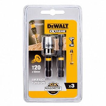 Набор бит DeWalt 1/4" 3шт. (DT70537T)