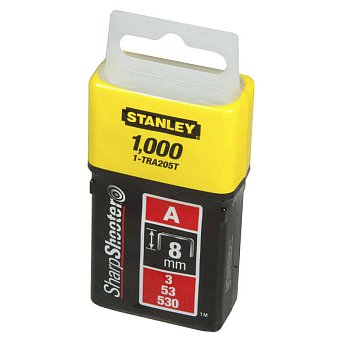 Скоби для степлера Stanley "Light Duty" тип А 8 мм 1000 шт (1-TRA205T)