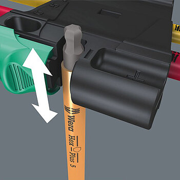 Набір ключів Hex Г-подібних WERA 950/7 Hex-Plus Multicolour Magnet 1 7 шт. з кулею, з магнітизатором (05022534001)