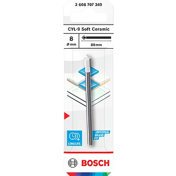 Сверло по плитке Bosch CYL-9 Soft Ceramic 8x80 мм 1 шт. (2608707349)