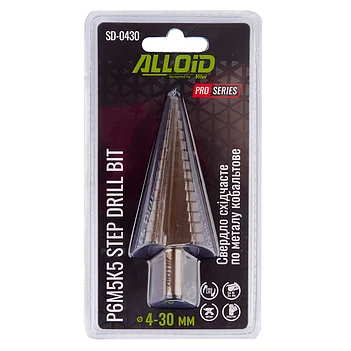 Свердло по металу Alloid Pro Р6М5К5 4-30 мм 1 шт. (SD-0430)
