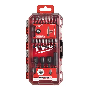 Набір біт ударних Milwaukee Shockwave PACKOUT 1/4" 35 шт. (4932492003)