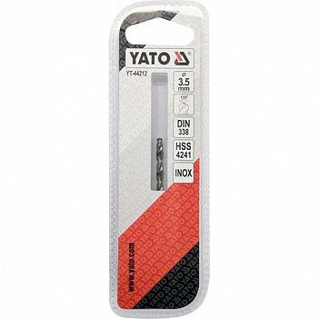 Сверло по металлу Yato Premium HSS 3,5x70мм 1шт (YT-44212)