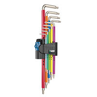 Набор ключей Torx Г-образных WERA 3967/9 TX SXL Multicolour HF Stainless 1 9 шт. нержавеющая сталь, с фиксирующей функцией (05022689001)